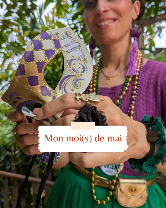 Mon moi(s) de mai

1 - L'Esprit de la forêt à la Nouvelle Orléans 🎺
2 - Confort
3 - Ré-confort
4 - Beauté totale !
5 - Parce que, parfois, les mots d'amour sont des fleurs 💝
6 - Quelque chose se trame
7 - Souvenir. Avenir ?
8 - Singulier (pluriel)
9 - Travaux un jour, travaux toujours ? 🚧
10 - Solide
11 - Quelque chose se trame
12 - Le bandeau est de retour !
13 - Plis d'avant, Mélancolie
14 - Comblée par vos messages 
15 - Collection
16 - Indiscrétion 😇

````````````````
May and me

1 - L'Esprit de la forêt in New Orleans 🎺
2 - Comfort
3 - Comfort
4 - Absolute beauty!
5 - Because, sometimes, love words are flowers 💝
6 - Something is coming
7 - Memory. Future?
8 - Singular (plural)
9 - Construction one day, construction always? 🚧
10 - Solid
11 - Something is coming
12 - The headband is back!
13 - Folds of the past, Mélancolie
14 - Filled with your messages
15 - Collection
16 - Indiscretion 😇

````````````````
🎶Kery James feat. Kayna Samet - Laisse-nous croire